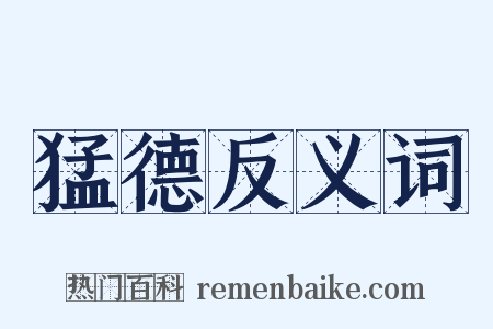 猛德反义词是什么意思的图片